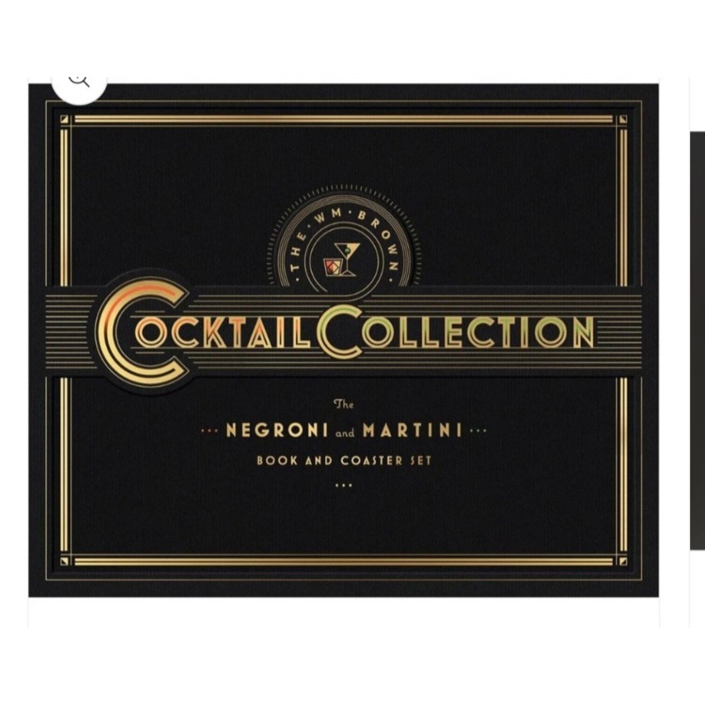 Wm Brown Cocktail Collection: The Negroni and The Martini: Book and Coaster Set